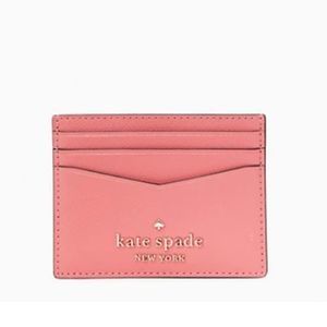 Kate Spade Small Slim Pink Card Holder NWT